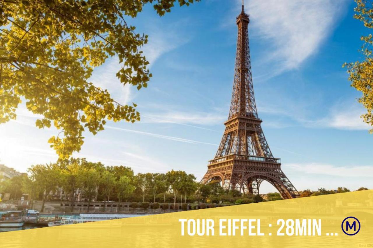 Immotovo - Suite Moderne - Paris 8 Min - Parking - Netflix Villejuif Exterior photo